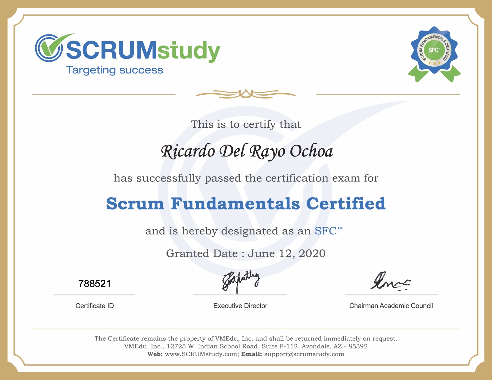 Scrum Fundamentals Certified