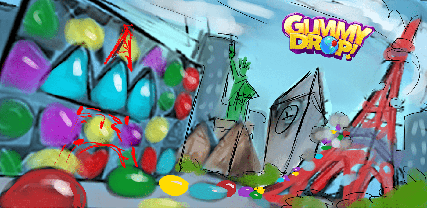 Gummy Drop! game artwork