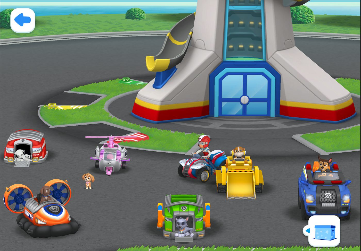 PAW Patrol: The Game Lookout Tower gameplay scene